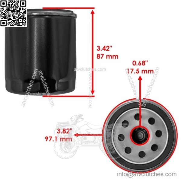 Oil Filter For Harley Davidson FLHR 1FDL FD93 Road King 1993-1998 - Image 2