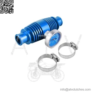 Inline Radiator Water Cooler W/ Temperature Gauge For Yamaha YFZ450/R/SE YFZ450X