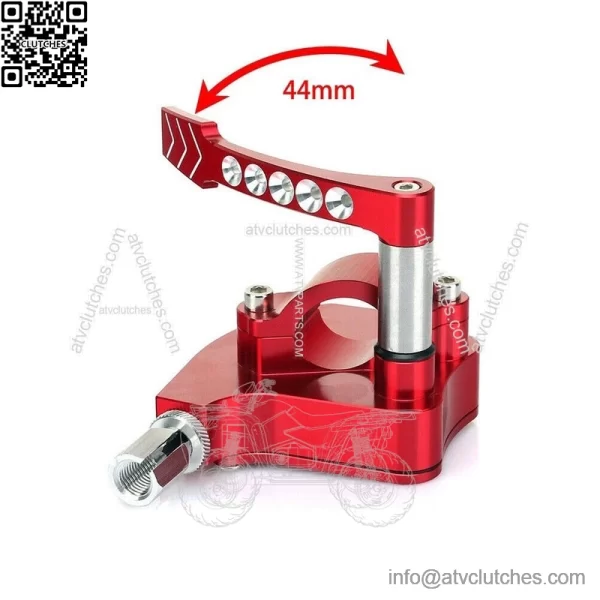 Thumb Throttle Assembly For Honda TRX 450R 450ER 300EX 400EX LT-R450 Billet Red - Image 2