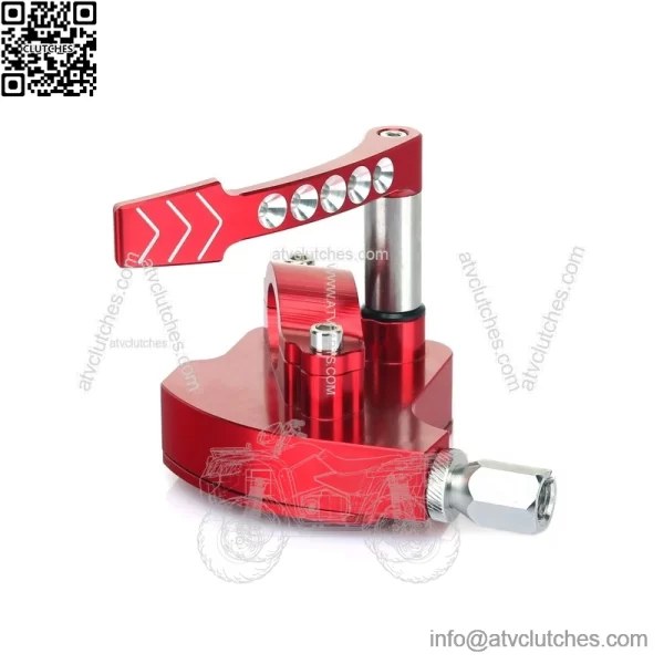 Thumb Throttle Assembly For Honda TRX 450R 450ER 300EX 400EX LT-R450 Billet Red - Image 4