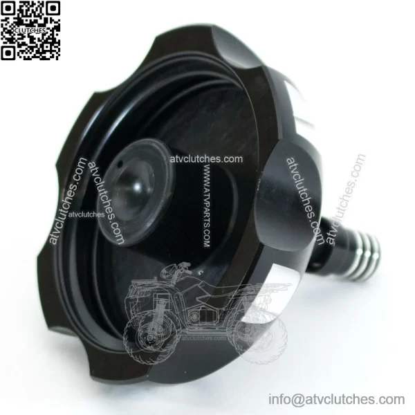 TRX 450R TRX450R  400EX 400X Billet Gas Cap  Black 408 T6 B - Image 2