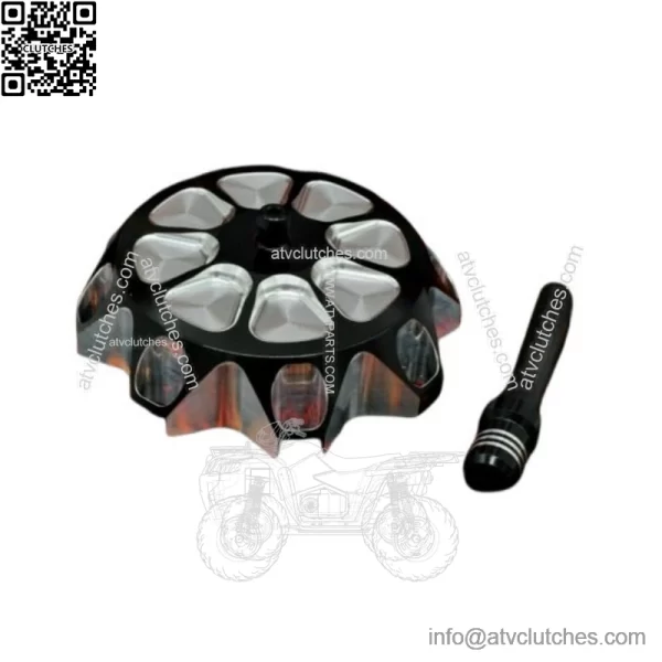 aluminum GAS CAP Yamaha Banshee YFZ450 Raptor 660 Warrior Blaster BLACK