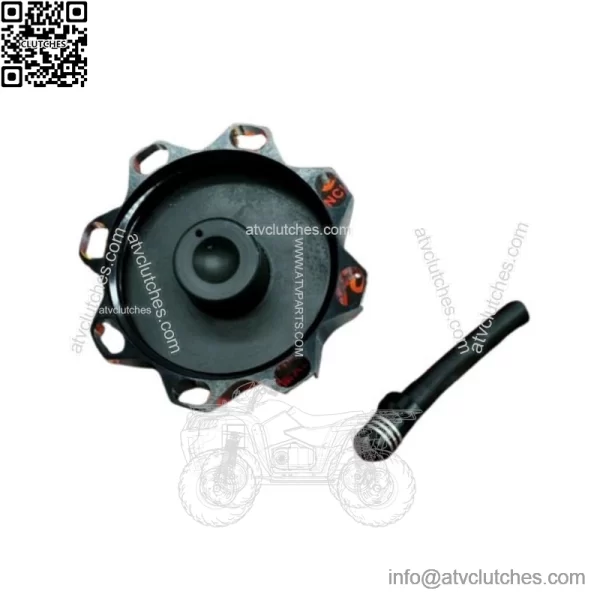 aluminum GAS CAP Yamaha Banshee YFZ450 Raptor 660 Warrior Blaster BLACK - Image 2