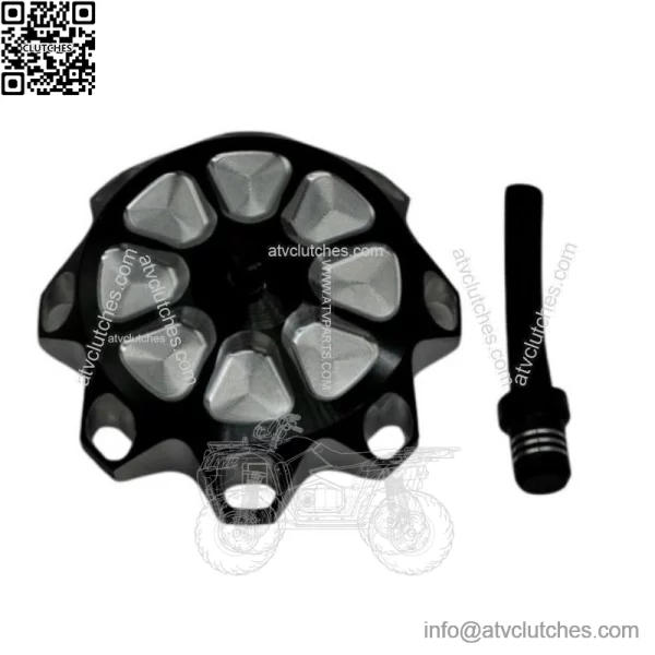 aluminum GAS CAP Yamaha Banshee YFZ450 Raptor 660 Warrior Blaster BLACK - Image 3