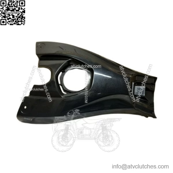 06-13 YAMAHA YFZ450 OEM GAS TANK COVER METALLIC  BLACK YFZ 450 - Image 2