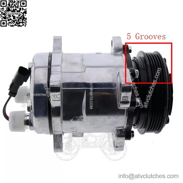 A/C Compressor QP5H11-1812 For Bobcat S550 S570 S590 S595 S650 T550 T590 E32 E35 - Image 2