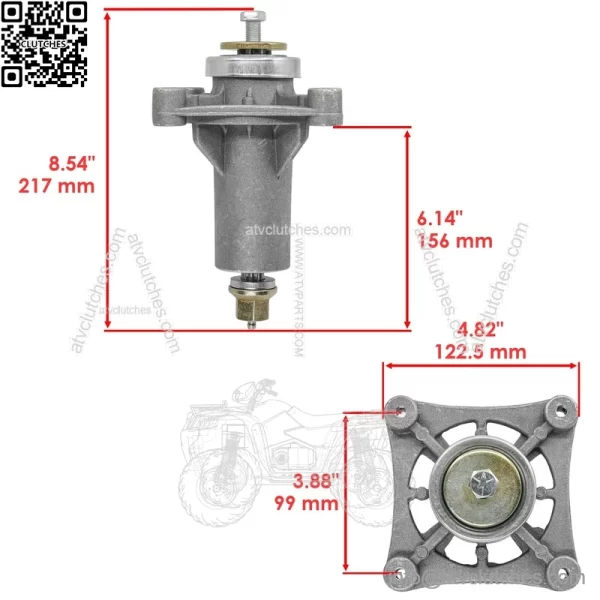 Spindle Assembly For Husqvarna Ayp Dixon Craftsman 285-585 532187292 587819701 - Image 2
