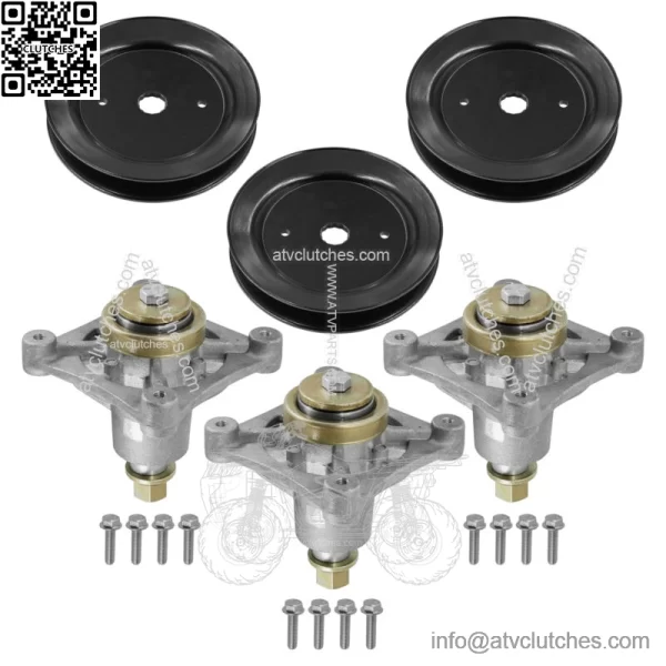 604214 603988 52" Deck Spindle & Pulley For Hustller Raptor Limited Raptor EX