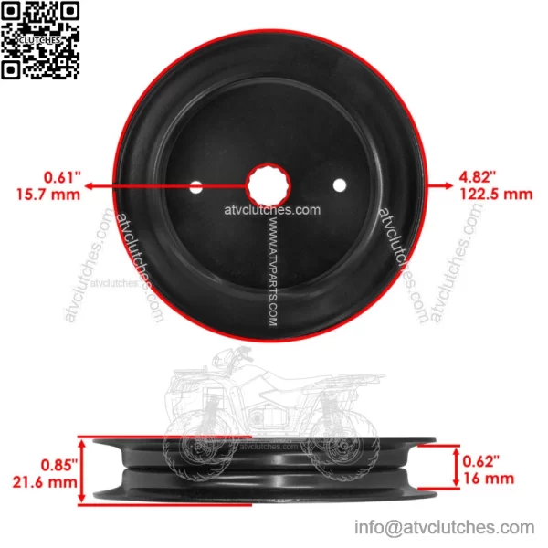 604214 603988 52" Deck Spindle & Pulley For Hustller Raptor Limited Raptor EX - Image 4