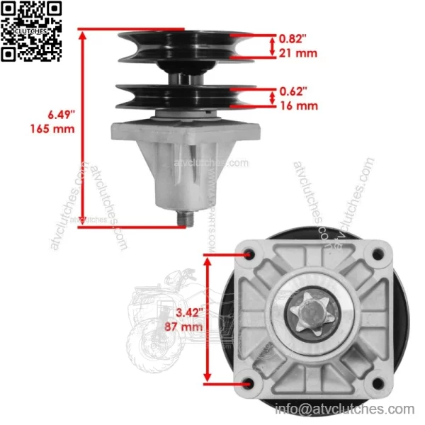 46" Deck Spindles for White Outdoor GT205 GT-205 14BU836H190 1998-1999 - Image 4