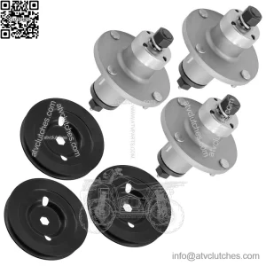 AM137483 M155979 48" Deck Spindle & Pulleys For John Deere Z245 Z255 Z355E