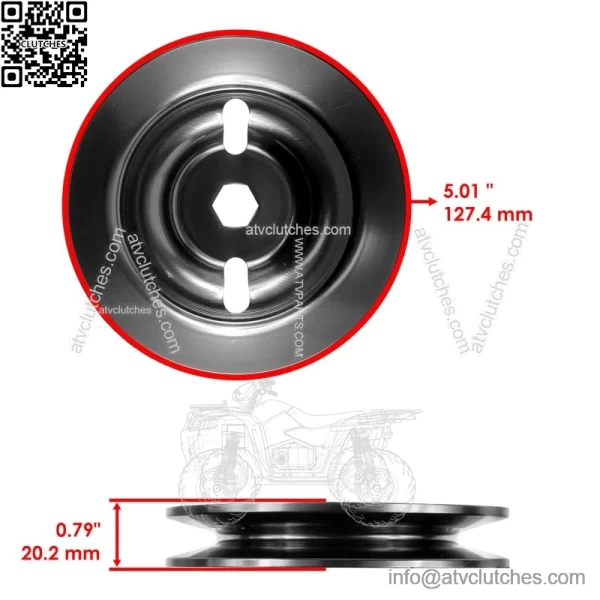 AM137483 M155979 48" Deck Spindle & Pulleys For John Deere Z245 Z255 Z355E - Image 3