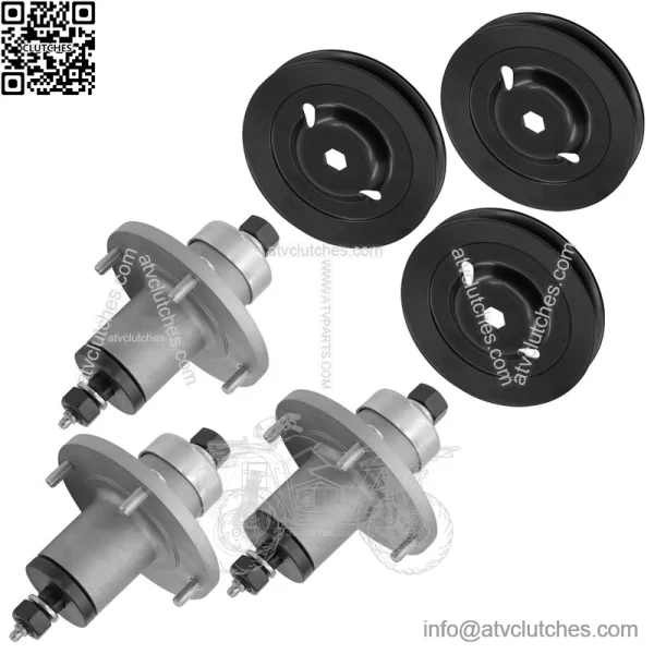 AM137483 M155979 48" Deck Spindle & Pulleys For John Deere Z245 Z255 Z355E - Image 4