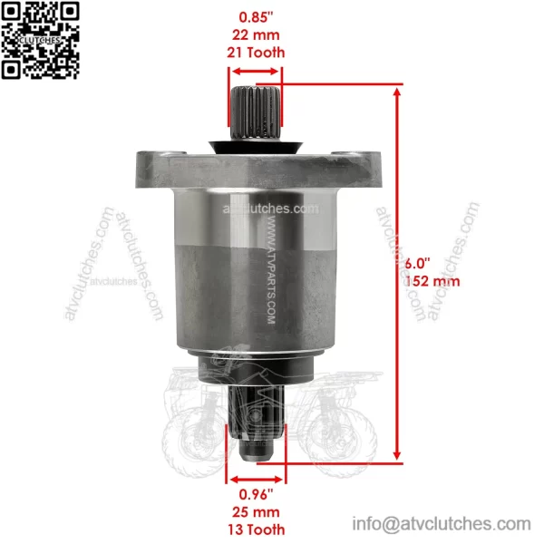 Front Rear Drive Shaft Bearing Carrier Compatible with Kawasaki Mule SX Mule 610 13304-0002 - Image 2