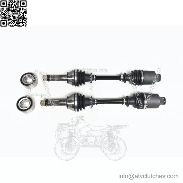 Set of Rear Axles & Bearings for Polaris Sportsman 400 500 & 800 11-15