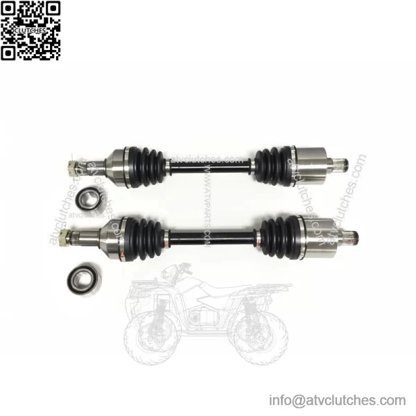 Set of Rear Axles & Wheel Bearings for Arctic Cat Wildcat Trail 700 14-20 - Image 2