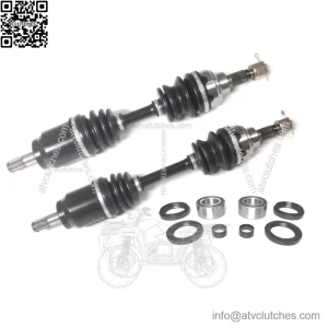 Set of Front Axles & Wheel Bearing Kits for Honda Foreman 450 1998-2004