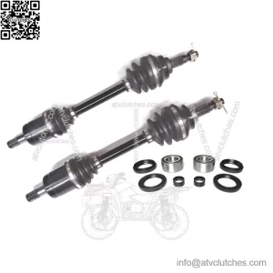 Set of Front CV Axles & Wheel Bearings for Honda Rincon 650 2003-2004
