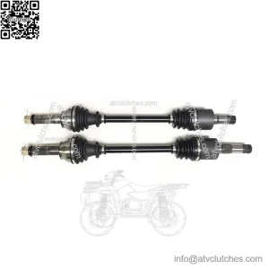 Pair of Rear Axles for Polaris Ranger 500 700 800, 2204857 2204858