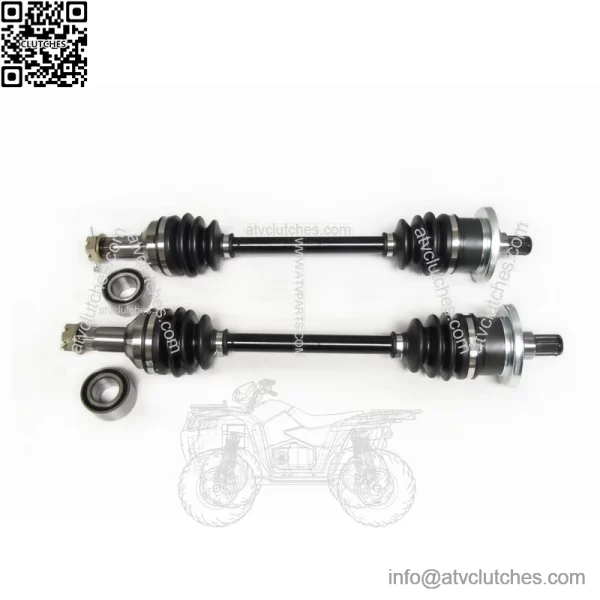 Set of Front Axles & Bearings for Arctic Cat 450 500 550 650 700 1000