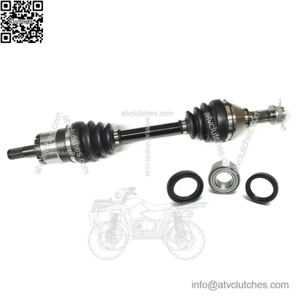 Front Left Axle & Wheel Bearing Kit for Kawasaki Brute Force 750 08-11
