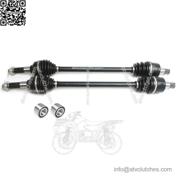 Set of Front Axles & Bearings for Kawasaki Mule Pro FX FXR FXT DX DTX