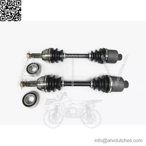 Pair of Rear Axles & Wheel Bearings for Polaris Sportsman 700 2002