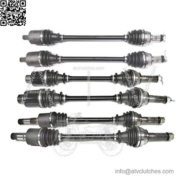 Set of CV Axles for Polaris, 2010-2016 Ranger 800 6x6, Front Middle Rear