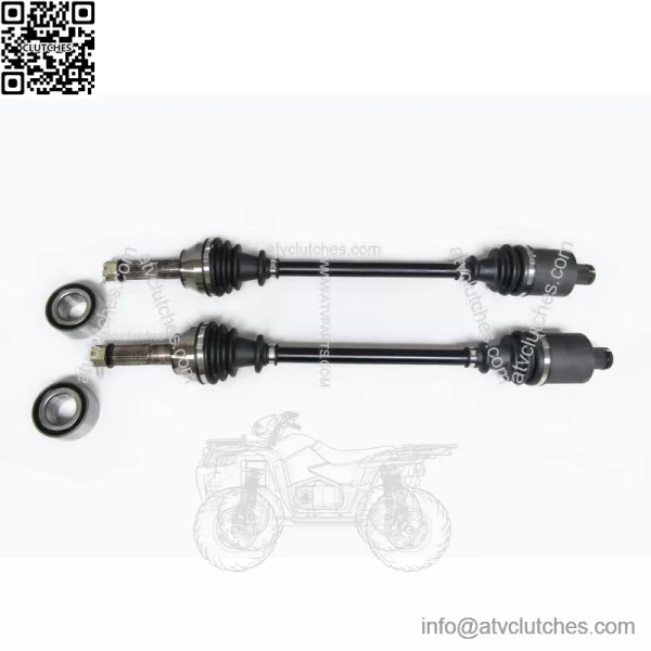 Set of Rear Axles & Wheel Bearings for Polaris Ranger 570 900 & 1000