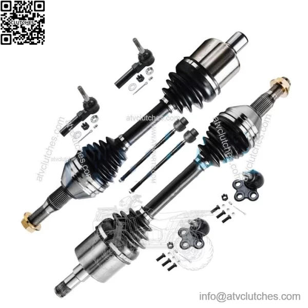 Front CV Axle Shaft + Lower Ball Joint + Tie Rod Ends for Regal Impala Intrigue