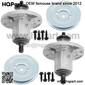 42' Deck Spindle & Pulley for John Deere X300 X304 X324 X360 M152545 AM137483