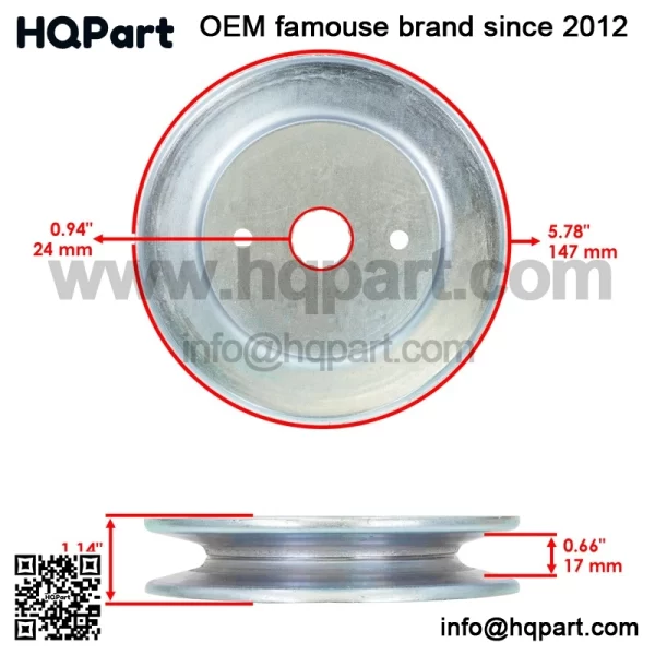 607418  01804  04664  4"  eck  pindle  /  .78"  D  ulley  or  ustler  aptor  D - Image 3