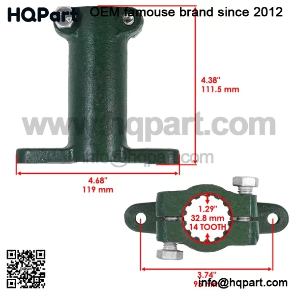 R34359  ydraulic  ump  rive  haft  or  ohn  eere  000  020  40A  60  00  00 - Image 2