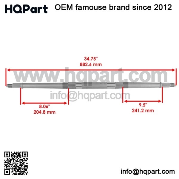 Polaris crambler 00 X4/2X4 998-2004 ear xle haft - Image 2