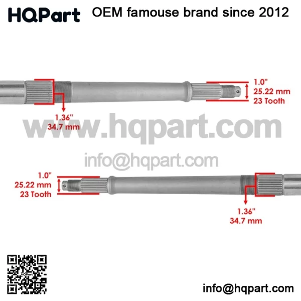 Polaris crambler 00 X4/2X4 998-2004 ear xle haft - Image 3