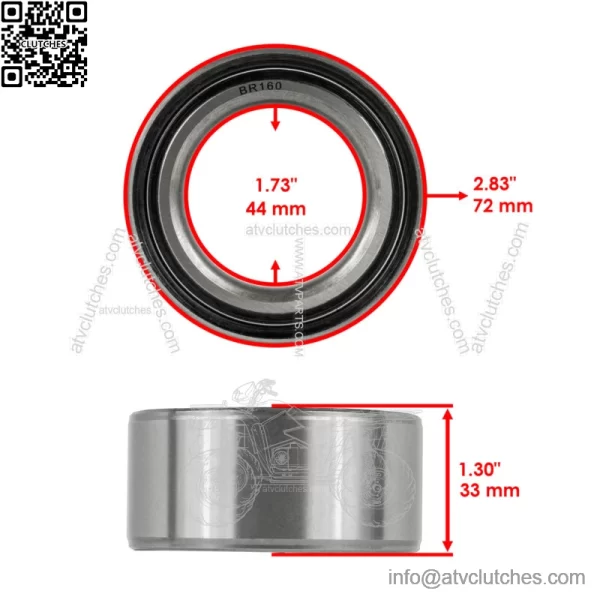 Rear Wheel Knuckle Bearings For Polaris RZR XP 1000 17-20 LE 20 5140634 3514627 - Image 2