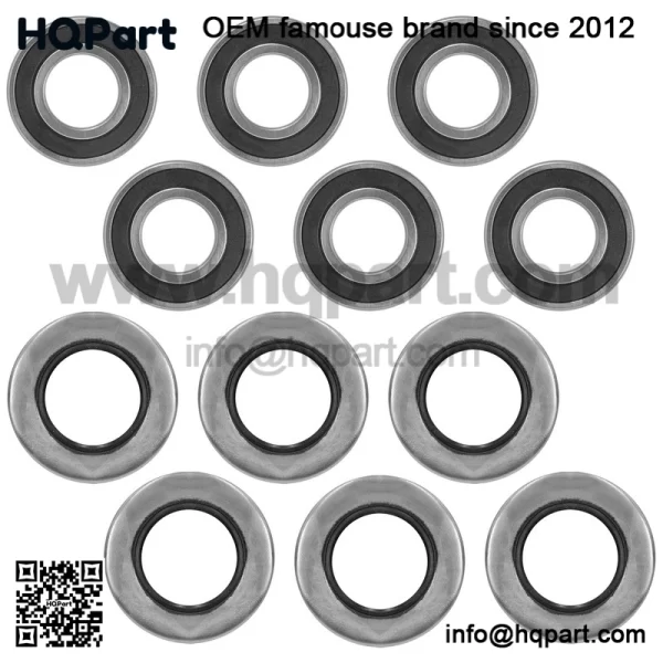 302585 10161 300441 Spindle Bearings w/ Hub Seals Repair kit for Dixie Chopper - Image 2