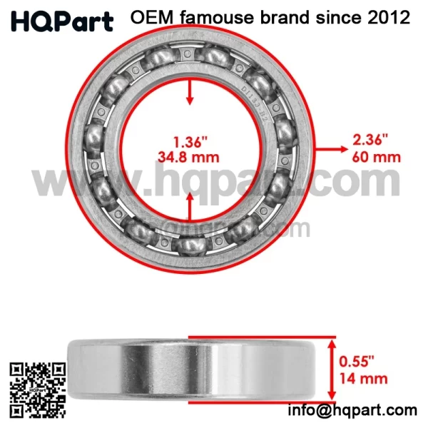 Rear  ifferential  eal    earing  or  onda  oreman  00  RX500  012-2013 - Image 4