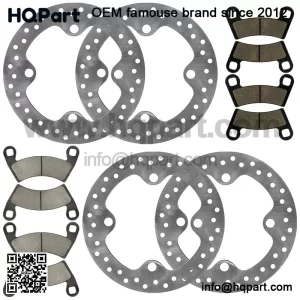 Front And Rear Brake Discs and Pads For Polaris General 1000 XP 1000 2020-2024