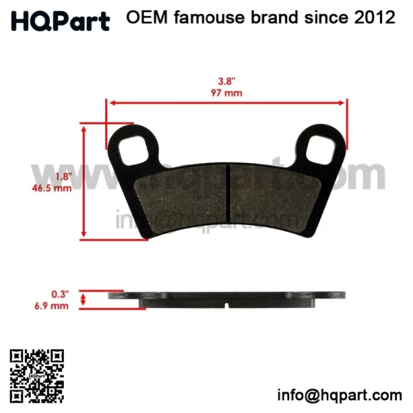 Front And Rear Brake Discs and Pads For Polaris General 1000 XP 1000 2020-2024 - Image 3