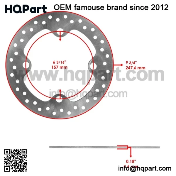 Front And Rear Brake Discs and Pads For Polaris General 1000 XP 1000 2020-2024 - Image 4