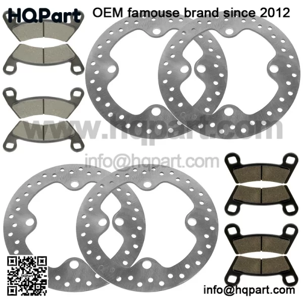 Front And Rear Brake Discs and Pads For Polaris General 1000 XP 1000 2020-2024 - Image 5