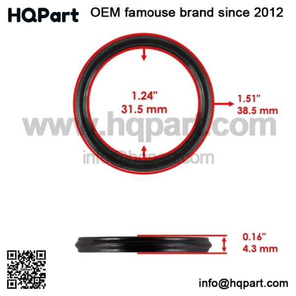 43620-HP5-600 Rear Brake Drums & Seals For Honda Rancher 420 TRX420 2007-2013 - Image 4