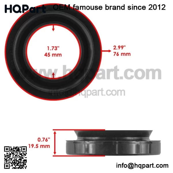 43620-HP5-600 Rear Brake Drums & Seals For Honda Rancher 420 TRX420 2007-2013 - Image 5