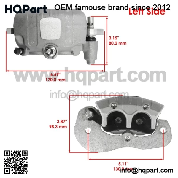 Front Left Brake Caliper For CanAm Defender HD7 Max HD9 Max Pro HD10 2024-2025 - Image 2