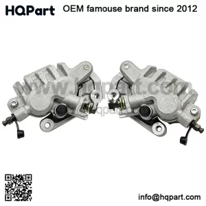 Front Left Right Brake Calipers & Pads for Honda TRX450R Sportrax 450 2004-2009