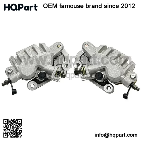 Front Left Right Brake Calipers & Pads for Honda TRX450R Sportrax 450 2004-2009
