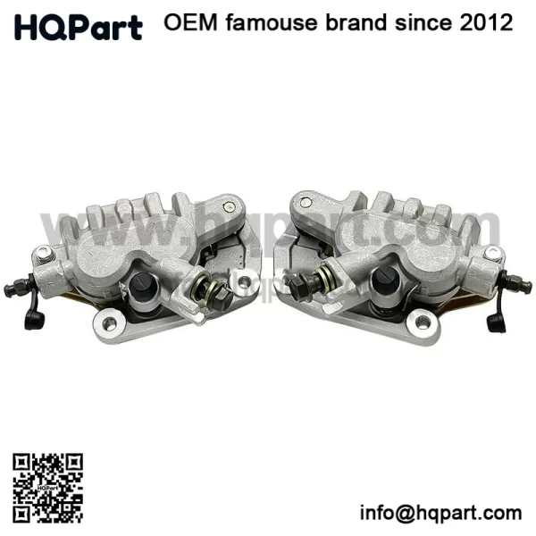 Front Left Right Brake Calipers & Pads for Honda TRX450R Sportrax 450 2004-2009 - Image 2