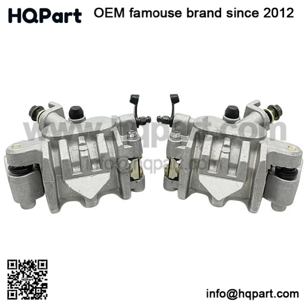Front Left Right Brake Calipers & Pads for Honda TRX450R Sportrax 450 2004-2009 - Image 5