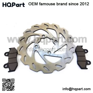 Rear Wave Brake Rotor disc / Brake Pads for Yamaha 450R YFZ450 Raptor 700 R